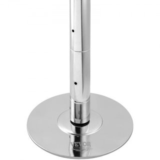 Polo de Baile Profesional, Kit de Polo de Baile Estático y Giratorio, Polo Removible y Portátil, Polo de Acero Inoxidable de 45 mm de Alta Resistencia, Polo de Fitness Ajustable en Altura, para Ej...