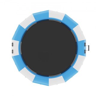 Bouncer de Agua Inflable, Trampolín Recreativo de Agua de 15 pies, Plataforma de Salto Portátil con Escalera de 3 Pasos y Bomba de Aire Eléctrica, Rebotador Flotante para Niños y Adultos para Pisc...