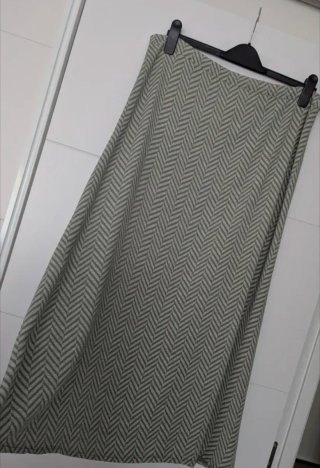 Falda larga verde/gris o Falda Conchita marrón