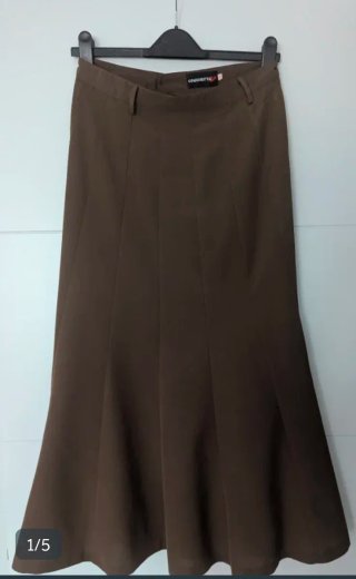 Falda larga verde/gris o Falda Conchita marrón