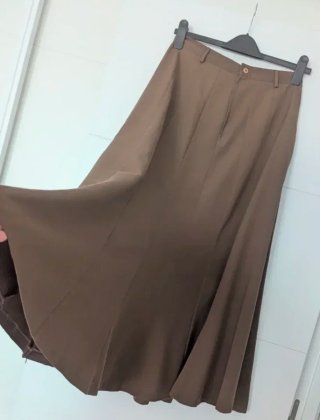 Falda larga verde/gris o Falda Conchita marrón