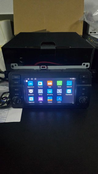 Rádio BMW E46 Android 14 + GPS  + Carplay sem fios