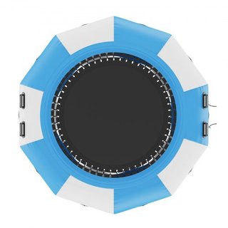 Bouncer de Agua Inflable, Trampolín Recreativo de Agua de 10 pies, Plataforma de Salto Portátil con Escalera de 3 Pasos y Bomba de Aire Eléctrica, Rebotador Flotante para Niños y Adultos para Pisc...