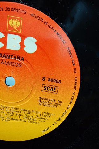 disco LP vinilo, Santana – Amigos CBS – LP, Album, Gat 1976, Spain