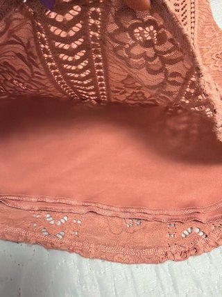 Vestido rosa encaje verano talla M,