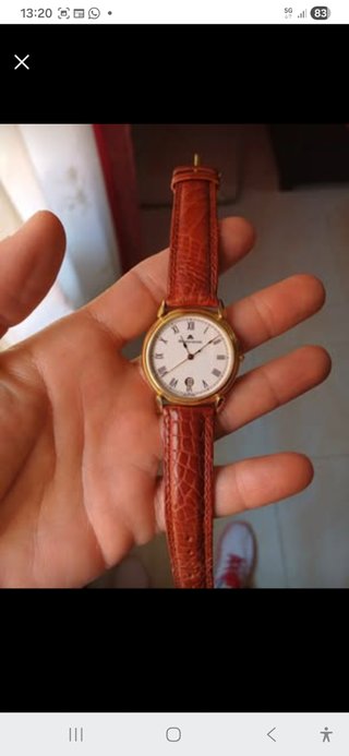 Reloj Maurice Lacroix Original Dorado y Marrón