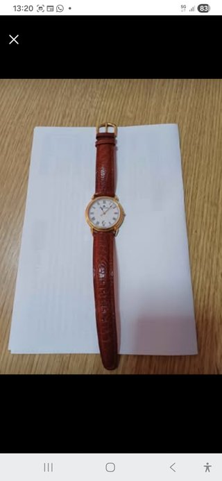 Reloj Maurice Lacroix Original Dorado y Marrón