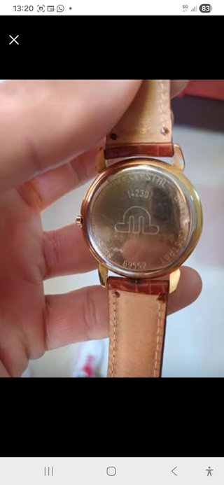 Reloj Maurice Lacroix Original Dorado y Marrón