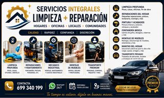 LIMPIEZA, REPARACIONES Y MANITAS EN BARCELONA
