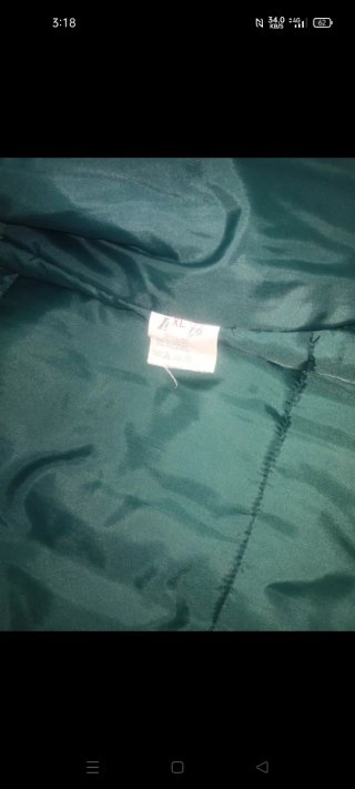 Chaleco acolchado hombre azul y marrón Talla XL