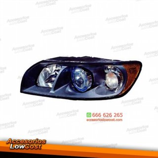 FARO IZQUIERDO VOLVO S40/V50, 04-07, FONDO NEGRO,