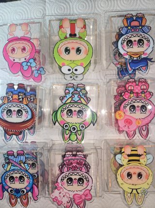 Lapiceros acrílicos Labubu mixtos