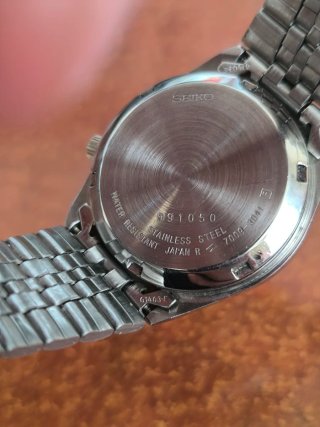 Reloj Seiko 5 vintage azul