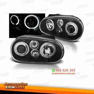 FAROS VW GOLF IV MK4 97-03 OJOS DE ANGEL LED LOOK