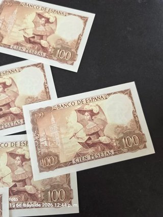 Correlativos 4 Billetes 100 Pesetas España 1965.SC