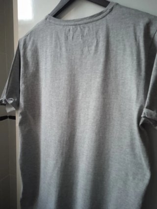 Camiseta Zara Talla XL Gris Rayas