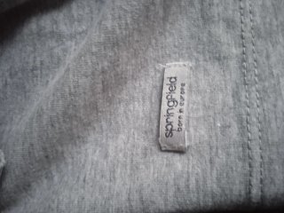 Camiseta Zara Talla XL Gris Rayas