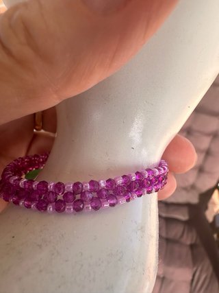 Conjunto Pulsera y Anillo Morado