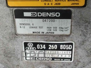 COMPRESOR AIRE ACONDICIONADO AUDI 80/90 (893) 034260805D