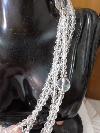 Collana cristalli con chiusura gioiello