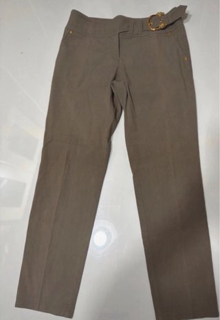 Pantaloni Roberto Cavalli con fibbia oro