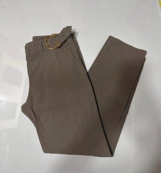 Pantaloni Roberto Cavalli con fibbia oro