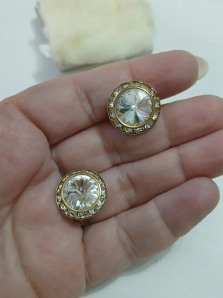 Orecchini vintage con cristalli