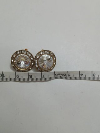 Orecchini vintage con cristalli