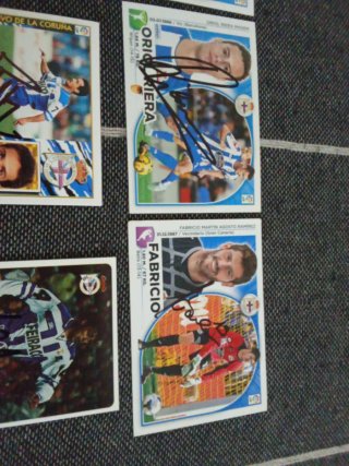 Cromos Firmados Deportivo de la Coruña