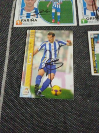 Cromos Firmados Deportivo de la Coruña