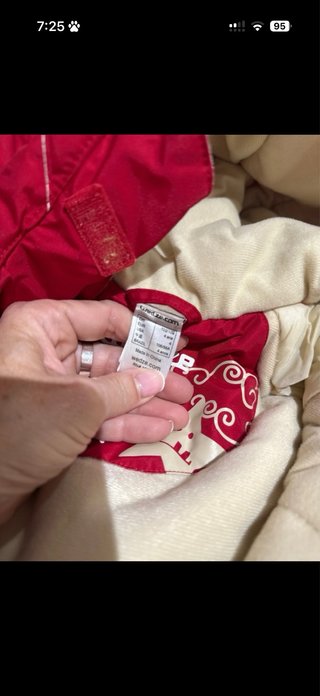 Mono de nieve para niño rojo,talla 4 años