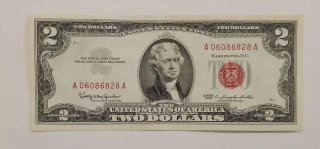 USA 2 Dollari 1963 Sigillo Rosso Spl