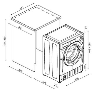 Secadora integrable Haier 7kg, Condensación, Bomba
