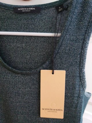 Top Scotch & Soda Talla S Teal Brillante