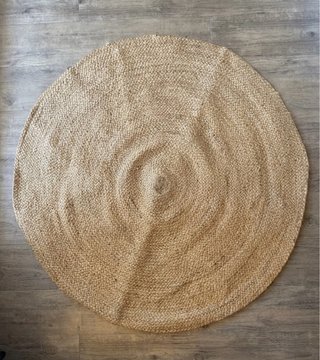 Alfombra redonda de yute 100cm