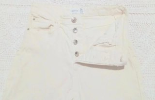 Jeans Stradivarius Beige Vita Alta