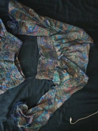 Conjunto hippie estampado pantalón falda largo y