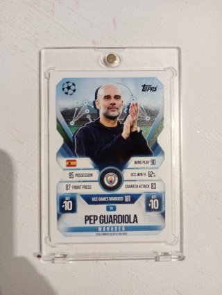 Cromo Topps Pep Guardiola Manager