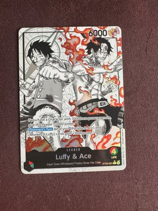 Luffy & Ace ST30-001 Lider Carta One Piece