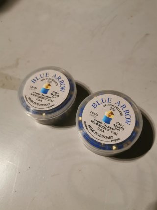Skenco Blue Arrow 500 Balins 4.5mm .177 6.4gr
