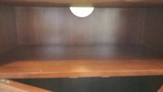 Mueble TV madera oscura