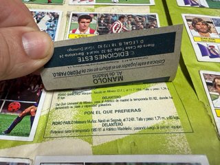 Cromo Manolo coloca 82-83 Atlético de madrid