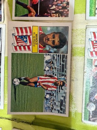 Cromo Manolo coloca 82-83 Atlético de madrid