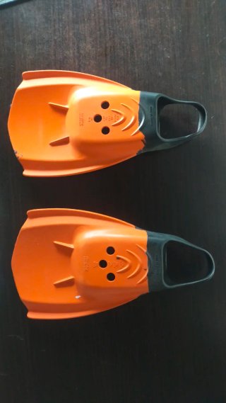 Aletas Bodyboard Tribord Naranja/Negro Talla 40-41