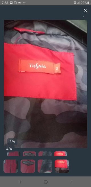 Chaleco acolchado TISSAIA rojo