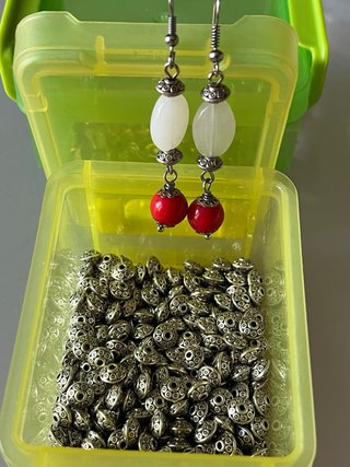 50 Charms Perline in metallo per creazioni handmad