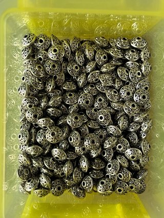 50 Charms Perline in metallo per creazioni handmad