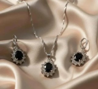 Set gioielli argento 925 con zirconi