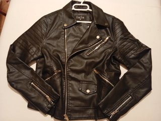 Cazadora Biker Negra Lulu