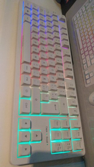 Teclado RGB Mars Gaming Bianco